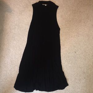 Black tank tee shirt dress
